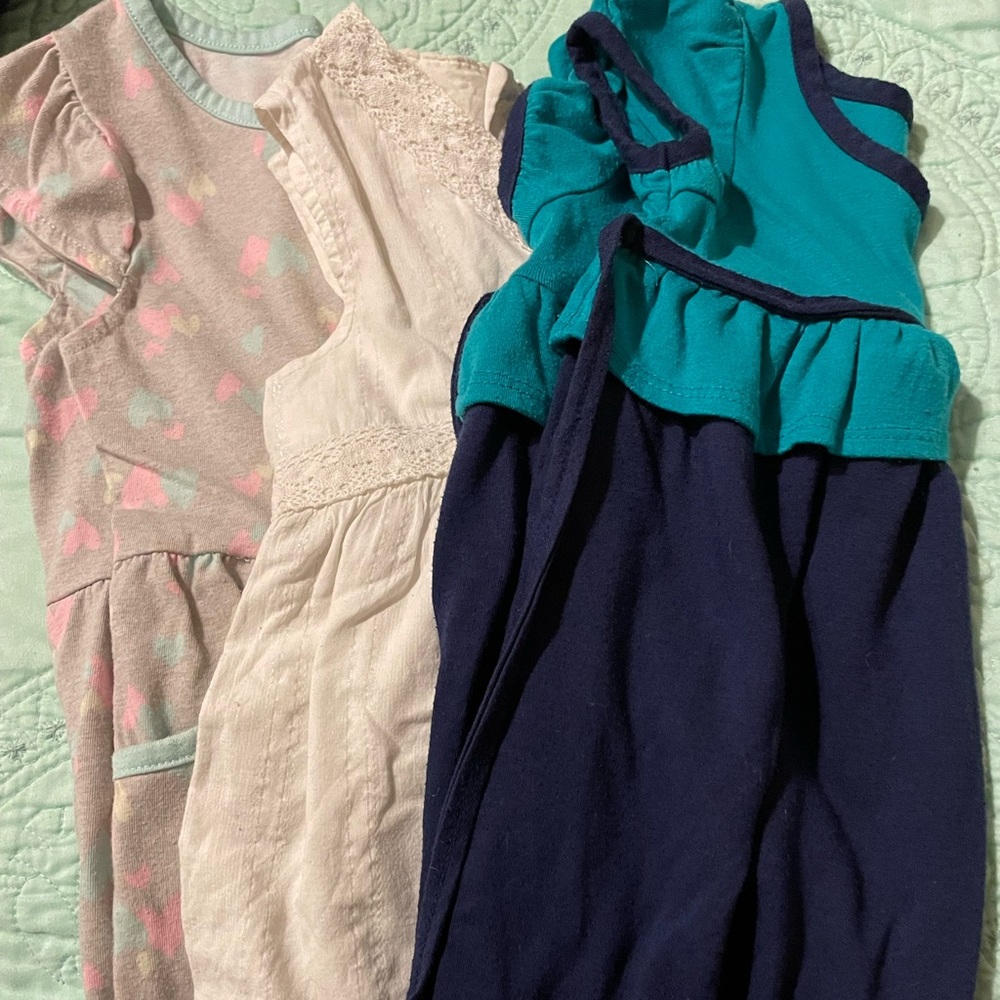 Three toddler dresses